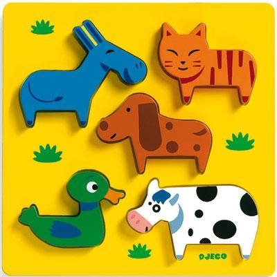 PUZZLE EN RELIEVE ANIMALES DE LA GRANJA | 3070900010222 | Llibreria La Gralla | Llibreria online de Granollers