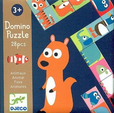 JOC DJECO PUZZLE DOMINO ANIMALES 28 PECES | 3070900081659 | TOPDJ08165 | Llibreria La Gralla | Librería online de Granollers