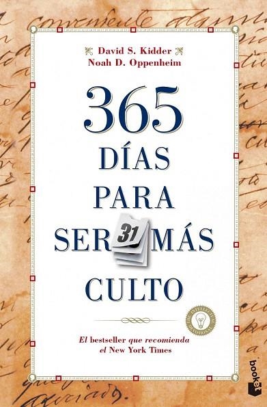 365 DÍAS PARA SER MÁS CULTO | 9788427040625 | KIDDER | Llibreria La Gralla | Librería online de Granollers