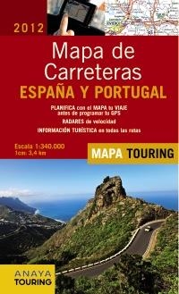 MAPA DE CARRETERAS DE ESPAÑA Y PORTUGAL 1:340.000 (MAPA TOURING 2012) | 9788499352589 | Llibreria La Gralla | Llibreria online de Granollers