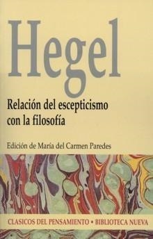 RELACION DEL ESCEPTICISMO CON LA FILOSOFIA | 9788497423571 | HEGEL | Llibreria La Gralla | Llibreria online de Granollers