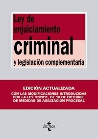 LEY DE ENJUICIAMIENTO CRIMINAL (2012) | 9788430954650 | Llibreria La Gralla | Llibreria online de Granollers