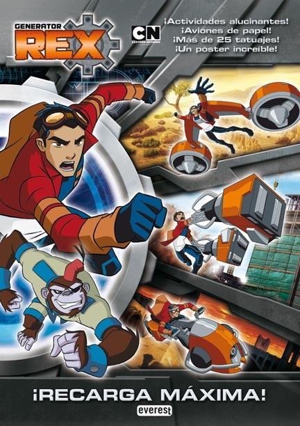 GENERATOR REX. RECARGA MÁXIMA. LIBRO DE ACTIVIDADES CON TATUAJES Y PÓSTER | 9788444167718 | Llibreria La Gralla | Llibreria online de Granollers