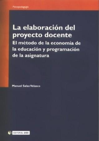 ELABORACION DEL PROYECTO DOCENTE | 9788497885980 | SALAS VELASCO, MANUEL | Llibreria La Gralla | Librería online de Granollers