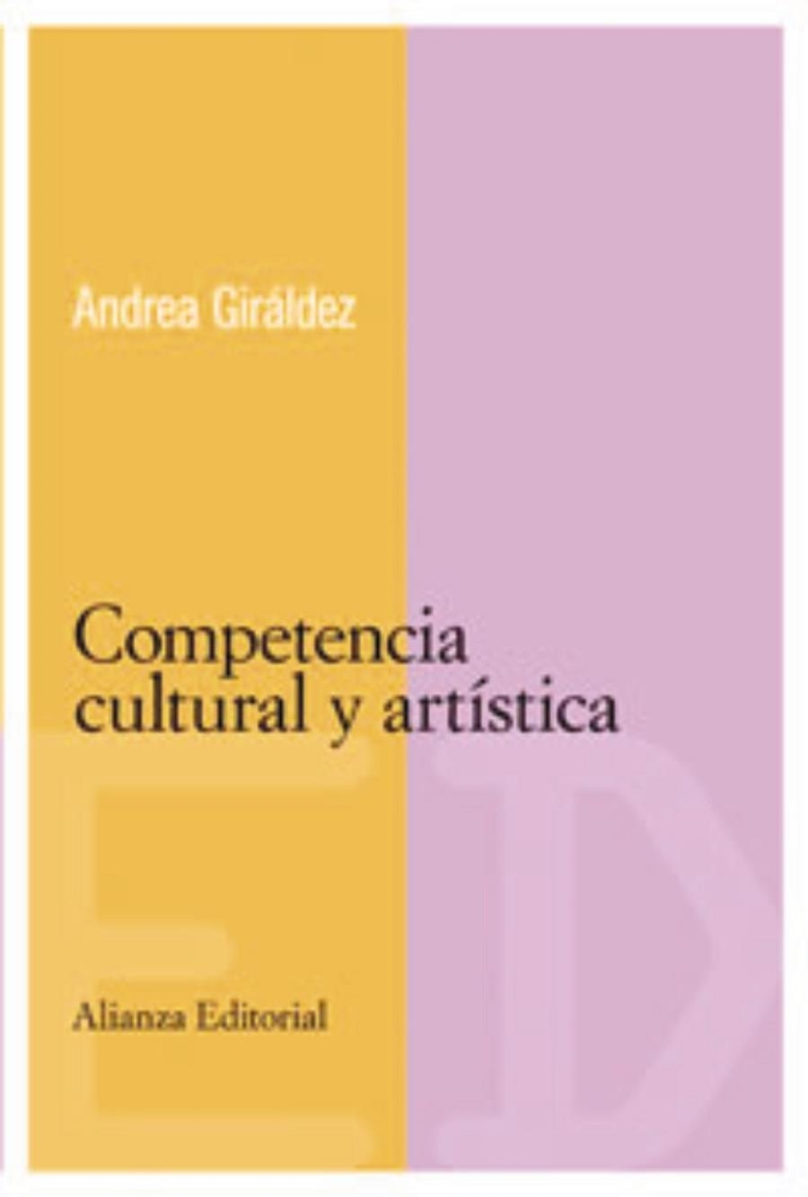 COMPETENCIA CULTURAL Y ARTISTICA | 9788420684079 | GIRALDEZ, ANDREA | Llibreria La Gralla | Llibreria online de Granollers