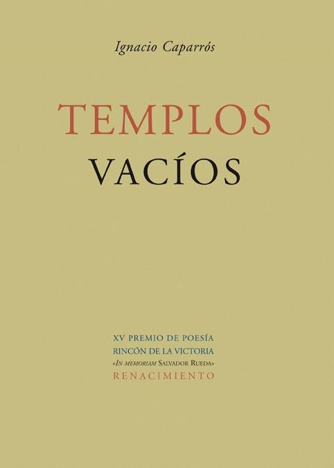 TEMPLOS VACIOS | 9788484723479 | CAPARROS VALDERRAMA, IGNACIO | Llibreria La Gralla | Llibreria online de Granollers