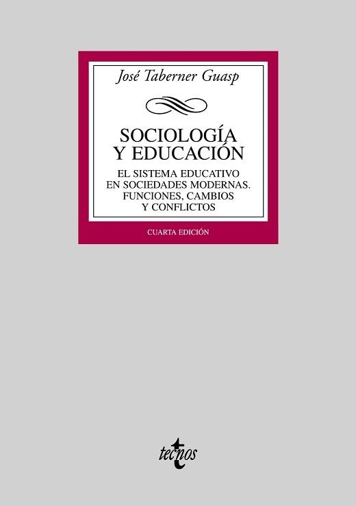 SOCIOLOGIA Y EDUCACION | 9788430946808 | TABERNER GUASP, JOSE | Llibreria La Gralla | Llibreria online de Granollers