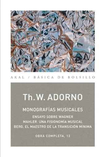 MONOGRAFIAS MUSICALES ENSAYO SOBRE WAGNER, MAHLER UNA FISION | 9788446016724 | ADORNO, THEODOR W. | Llibreria La Gralla | Llibreria online de Granollers