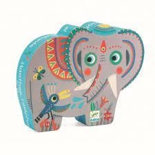 PUZZLE DJECO SILUETA ELEFANT | 3070900072084 | TOP7208 | Llibreria La Gralla | Librería online de Granollers