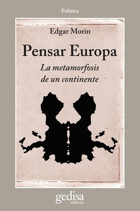 PENSAR EUROPA | 9788474323009 | EDGAR MORIN | Llibreria La Gralla | Llibreria online de Granollers