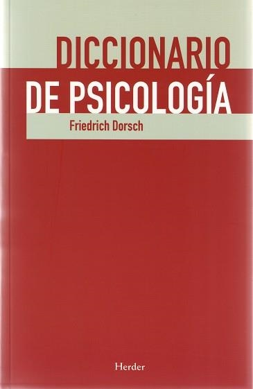 DICCIONARIO DE PSICOLOGIA | 9788425425745 | DORSCH, FRIEDRICH | Llibreria La Gralla | Llibreria online de Granollers