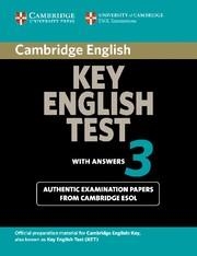 CAMBRIDGE KEY ENGLISH TEST 3 STUDENT'S BOOK WITH ANSWERS | 9780521754798 | CAMBRIDGE ESOL | Llibreria La Gralla | Llibreria online de Granollers