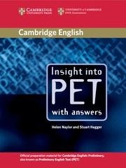 INSIGHT INTO PET STUDENT'S BOOK WITH ANSWERS | 9780521527552 | Llibreria La Gralla | Llibreria online de Granollers