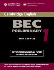 CAMBRIDGE BEC PRELIMINARY 1 STUDENT'S BOOK WITH ANSWERS | 9780521753012 | Llibreria La Gralla | Llibreria online de Granollers