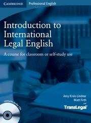 INTRODUCTION TO INTERNATIONAL LEGAL ENGLISH.STUDENT'S+AUDIO CD'S | 9780521718998 | KROIS, AMY  | Llibreria La Gralla | Llibreria online de Granollers