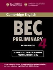 BEC PRELIMINARY 4 WITH ANSWERS | 9780521739238 | Llibreria La Gralla | Llibreria online de Granollers