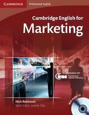 CAMBRIDGE ENGLISH FOR MARKETING (AMB CD) | 9780521124607 | ROBINSON, NICK | Llibreria La Gralla | Llibreria online de Granollers