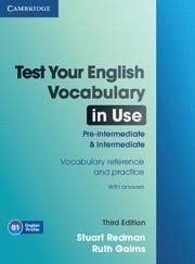 TEST YOUR ENGLISH VOCABULARY IN USE PRE INTERMEDIATE-INTERMEDIATE | 9780521149907 | Llibreria La Gralla | Llibreria online de Granollers