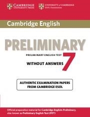 CAMBRIDGE ENGLISH PRELIMINARY 7 STUDENT'S BOOK WITHOUT ANSWERS | 9781107635661 | Llibreria La Gralla | Llibreria online de Granollers