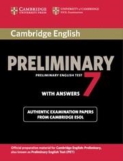 CAMBRIDGE ENGLISH PRELIMINARY 7 STUDENT'S BOOK WITH ANSWERS  | 9781107675193 | Llibreria La Gralla | Llibreria online de Granollers