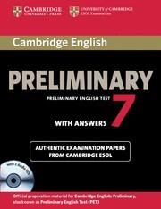 CAMBRIDGE ENGLISH PRELIMINARY 7 STUDENT'S BOOK PACK | 9781107610484 | Llibreria La Gralla | Llibreria online de Granollers