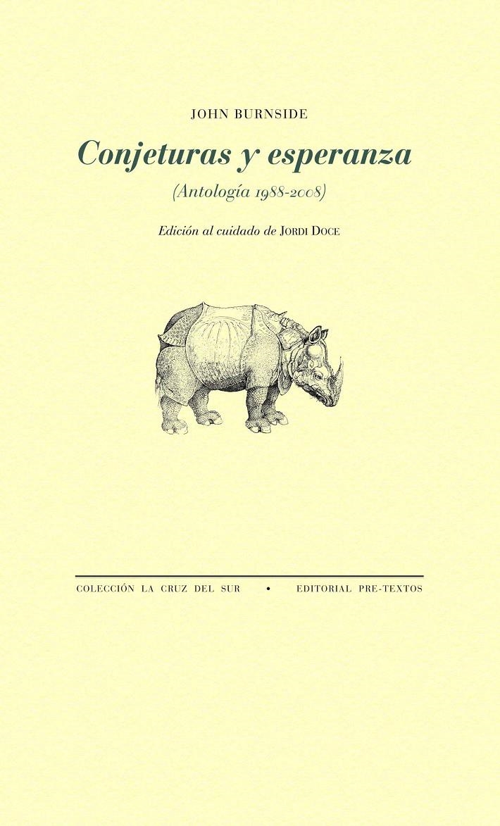 CONJETURAS Y ESPERANZA. ANTOLOGIA 1988-2008) | 9788415297550 | BURNSIDE, JOHN | Llibreria La Gralla | Llibreria online de Granollers