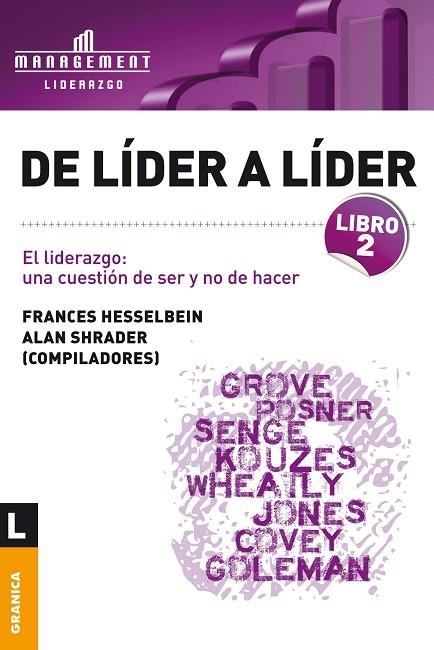 DE LÍDER A LÍDER.LIBRO 2 | 9789506415754 | HESSELBEIN, FRANCES / SHRADER, ALAN | Llibreria La Gralla | Llibreria online de Granollers