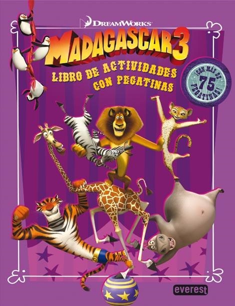 MADAGASCAR 3. LIBRO DE ACTIVIDADES CON PEGATINAS | 9788444168524 | DREAMWORKS ANIMATION SKG. | Llibreria La Gralla | Llibreria online de Granollers