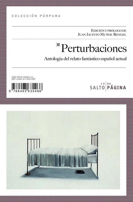 PERTURBACIONES (PÚRPURA) | 9788493635466 | MUÑOZ RENGEL, JUAN JACINTO  | Llibreria La Gralla | Librería online de Granollers