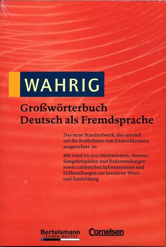 WAHRIG GROSSWOTERBUCH DEUTSCH ALS FREMDSPACHE | 9783577102377 | WAHRIG-BURFEIND, RENATE | Llibreria La Gralla | Llibreria online de Granollers