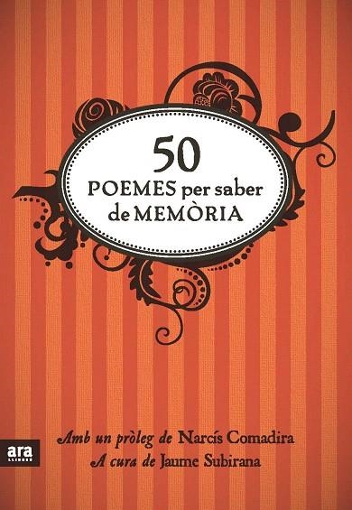 50 POEMES PER DE SABER DE MEMORIA | 9788492907861 | Llibreria La Gralla | Llibreria online de Granollers