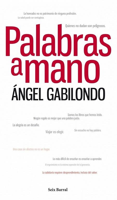 PALABRAS A MANO | 9788432209147 | GABILONDO, ÁNGEL | Llibreria La Gralla | Librería online de Granollers