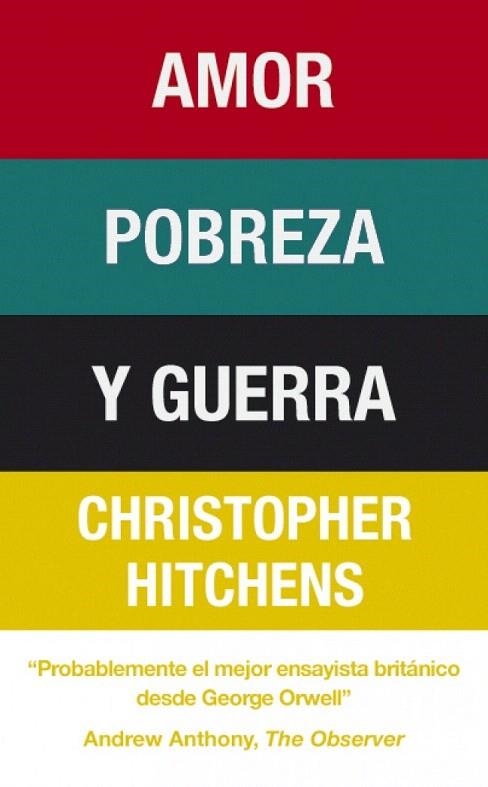 AMOR POBREZA Y GUERRA | 9788483068519 | HITCHENS, CHRISTOPHER | Llibreria La Gralla | Llibreria online de Granollers