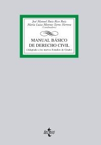 MANUAL BÁSICO DE DERECHO CIVIL | 9788430951888 | RUIZ RICO RUIZ, JOSÉ MANUEL;MORENO TORRES HERRERA, MARÍA LUISA;SILLERO CROVETTO, BLANCA;ARIAS DÍAZ,  | Llibreria La Gralla | Llibreria online de Granollers