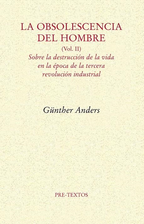 OBSOLESCENCIA DEL HOMBRE II, LA | 9788492913930 | ANDERS, GÜNTHER | Llibreria La Gralla | Llibreria online de Granollers