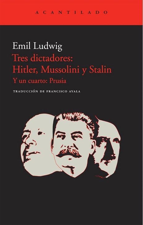 TRES DICTADORES: HITLER, MUSSOLINI Y STALIN | 9788415277132 | LUDWIG, EMIL | Llibreria La Gralla | Llibreria online de Granollers