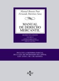 MANUAL DE DERECHO MERCANTIL (VOL.2 - ED.2011) | 9788430953530 | BROSETA PONT, MANUEL/MARTÍNEZ SANZ, FERNANDO | Llibreria La Gralla | Llibreria online de Granollers