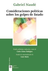 CONSIDERACIONES POLÍTICAS SOBRE LOS GOLPES DE ESTADO | 9788430953783 | NAUDE, GABRIEL | Llibreria La Gralla | Llibreria online de Granollers