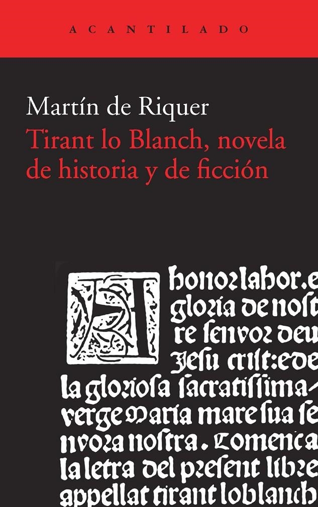 TIRANT LO BLANCH, NOVELA DE HISTORIA Y DE FICCIÓN | 9788415689867 | RIQUER, MARTÍ DE | Llibreria La Gralla | Llibreria online de Granollers