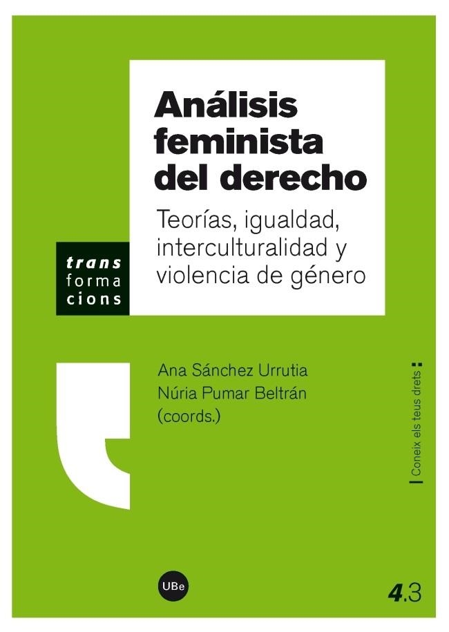 ANÁLISIS FEMINISTA DEL DERECHO | 9788447537068 | VARIOS AUTORES | Llibreria La Gralla | Llibreria online de Granollers