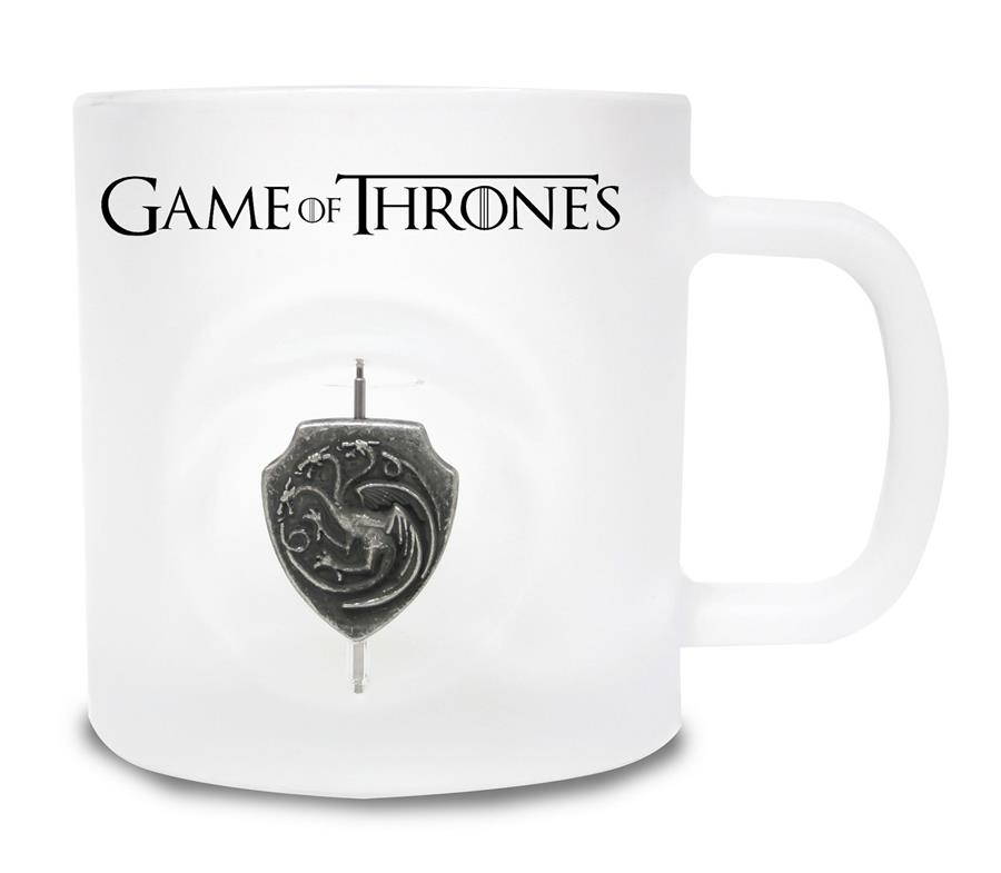 TASSA DE VIDRE GAME OF THRONES AMB LOGO TARGARYEN GIRATORI | 8436546891659 | VV.AA | Llibreria La Gralla | Llibreria online de Granollers