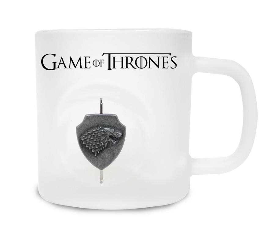 TASSA DE VIDRE GAME OF THRONES AMB LOGO STARK GIRATORI | 8436546891635 | VV.AA. | Llibreria La Gralla | Llibreria online de Granollers