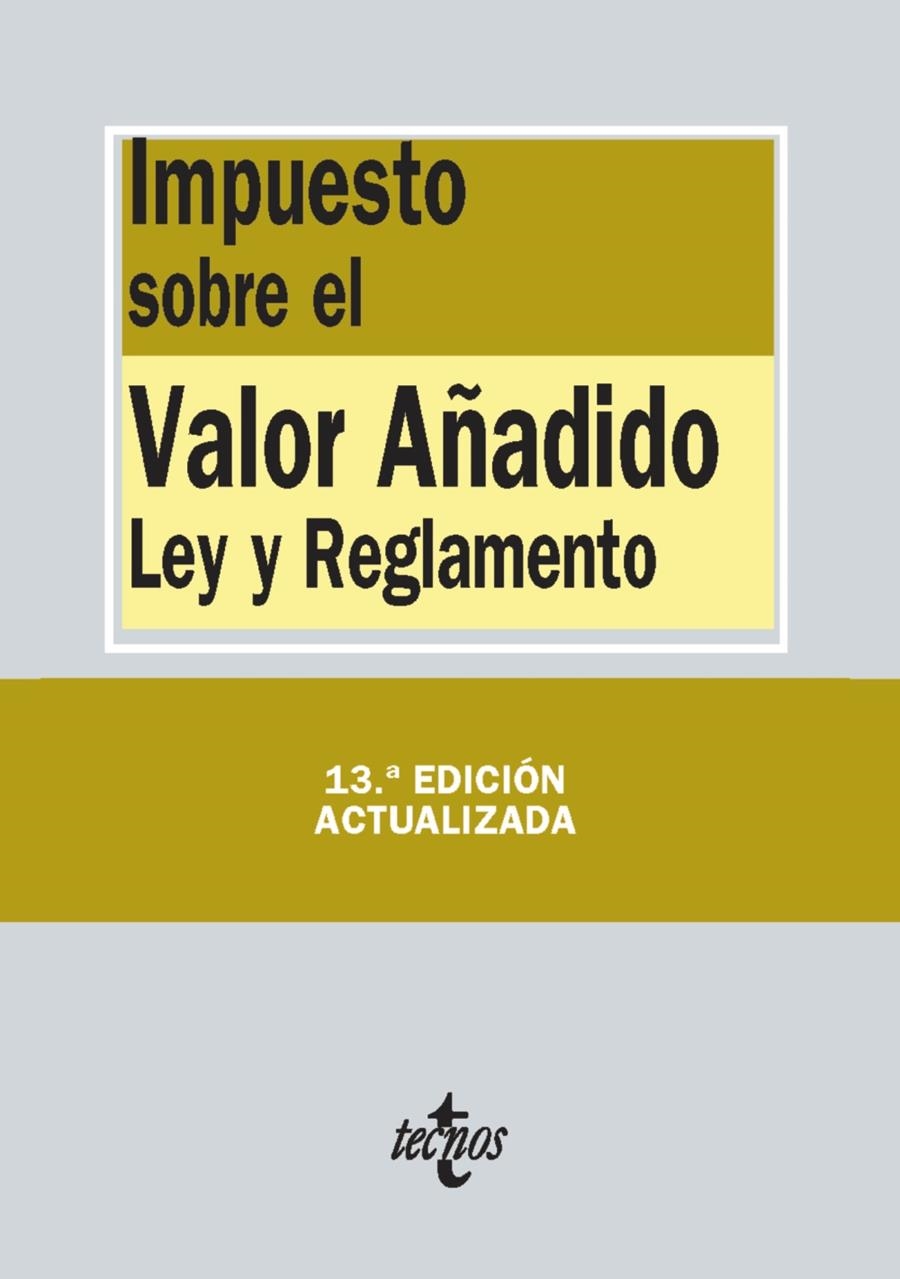 IMPUESTO SOBRE EL VALOR AÑADIDO (2014) | 9788430963638 | EDITORIAL TECNOS | Llibreria La Gralla | Llibreria online de Granollers