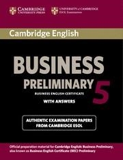 CAMBRIDGE ENGLISH BUSINESS (BEC) 5 PRELIMINARY STUDENT'S BOOK WITH ANSWERS | 9781107631953 | Llibreria La Gralla | Llibreria online de Granollers