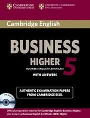 CAMBRIDGE ENGLISH BUSINESS (BEC) 5 HIGHER SELF-STUDY PACK (STUDENT'S BOOK WITH ANSWERS & AUDIO CD) | 9781107669178 | Llibreria La Gralla | Llibreria online de Granollers