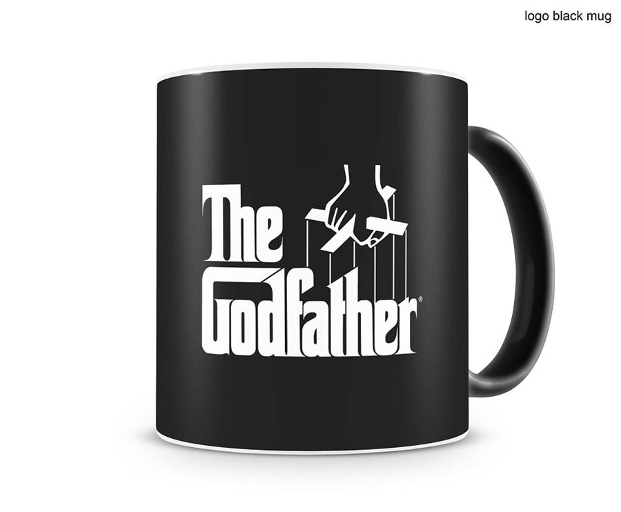 TAZA CERÁMICA NEGRA LOGO THE GODFATHER | 8436541021921 | SD TOYS | Llibreria La Gralla | Llibreria online de Granollers