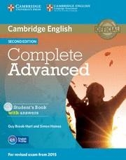 COMPLETE ADVANCED SECOND EDITION STUDENT'S BOOK WITH ANSERS + CDROM | 9781107670907 | Llibreria La Gralla | Llibreria online de Granollers