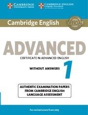 CAMBRIDGE ENGLISH ADVANCED 1 STUDENT'S BOOK WITHOUT ANSWERS 2015 | 9781107689589 | Llibreria La Gralla | Llibreria online de Granollers