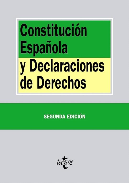 CONSTITUCIÓN ESPAÑOLA Y DECLARACIONES DE DERECHOS | 9788430963454 | Llibreria La Gralla | Llibreria online de Granollers