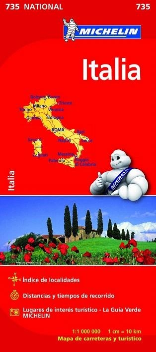 ITALIA. MAPA NATIONAL MICHELIN 735 | 9782067200173 | VARIOS AUTORES | Llibreria La Gralla | Llibreria online de Granollers